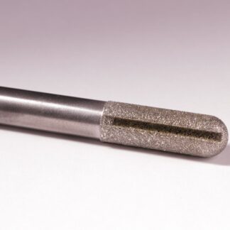 1/2" Dia. x 1 1/2" Length Sphere End Router with Slot - 50/60 Diamonds