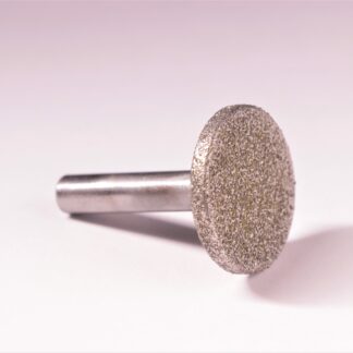 1" Dia. x 1/8" Disc with a 6 mm Shaft - 50/60 Diamonds