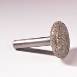 1" Dia. x 1/4" Rad. Edge Disc with a 1/4" Shaft - 30/40 Diamonds