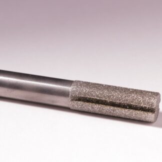 1/2" Dia. x 1 1/2" Length Blunt End Router with Slots - 30/40 Diamonds