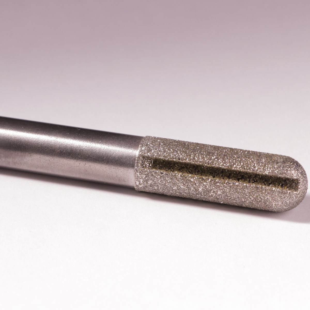 1/2" Dia. x 1 1/2" Length Sphere End Router with Slot - 50/60 Diamonds